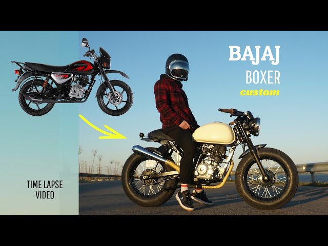 Cafe Racer Timelapse Build - Bajaj Boxer 150 Budget Custom Bike - Youtube