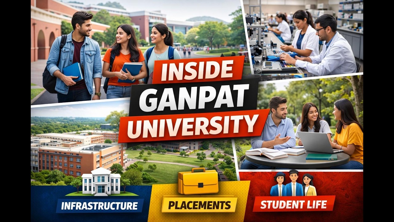 Ganpat University Aerial View. Campus view | Top-rated university in Gujarat #ganpatuniversity