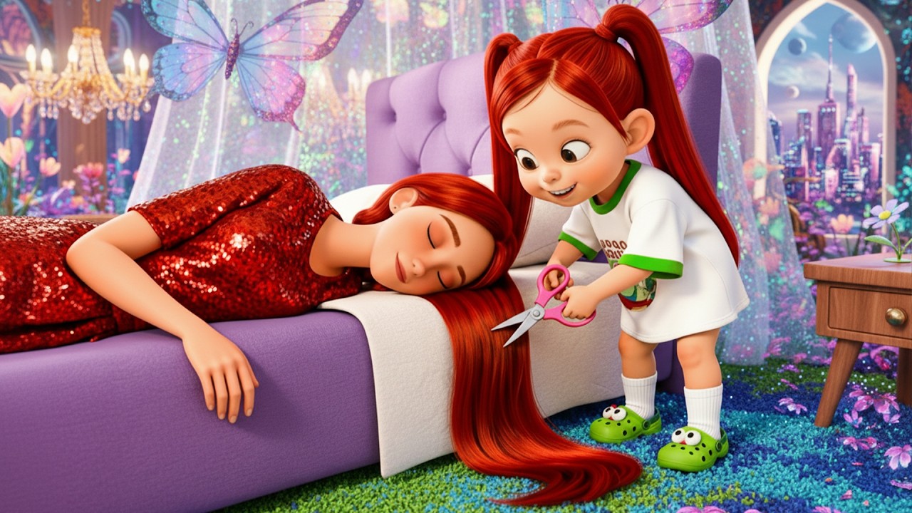 😱 Naughty Mira Cut Moms Hair to Buy Teddy Bear