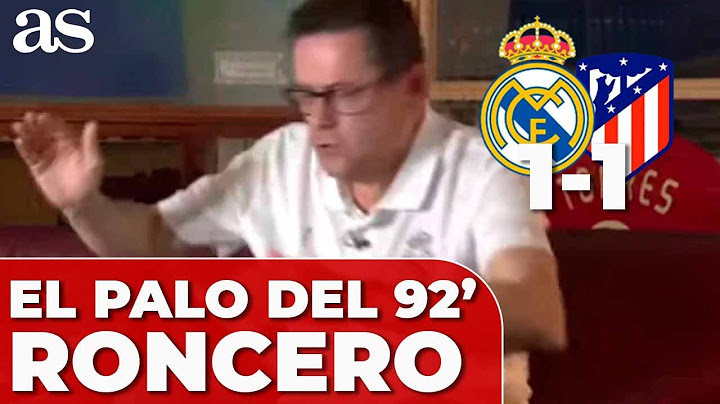 REAL MADRID 1 - ATLÉTICO 1 | El ENFADO MONUMENTAL de RONCERO en el 92