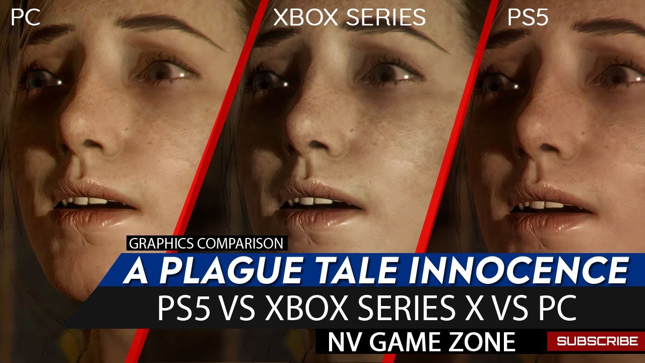 A Plague Tale Innocence PS5 VS Xbox Series X VS PC Graphics Comparison Xbox  Series X vs PS5 VS PC 