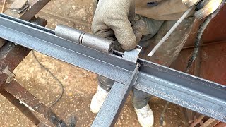 How to separate and weld an iron door size 90 x 2.23