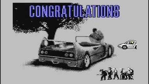 Turbo Outrun game ending by U.S. Gold