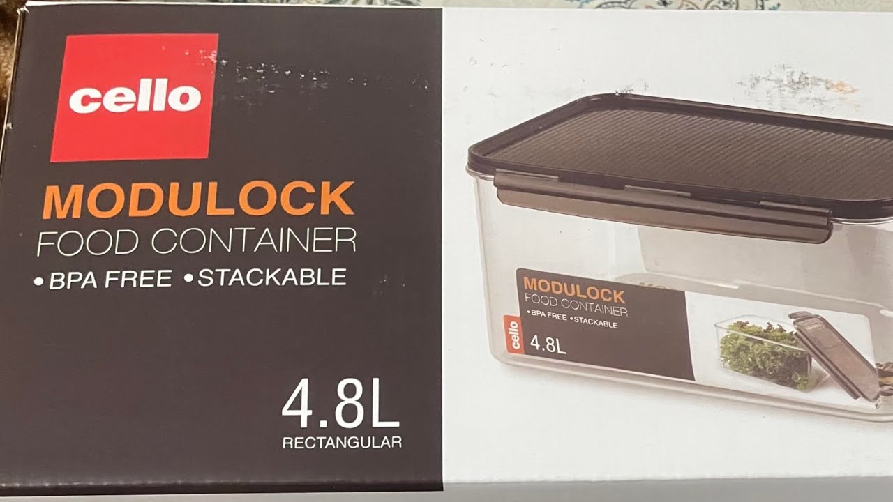 Modulock Cello modulock food container unboxing review #bpafree # ...
