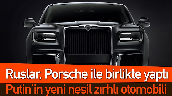 Putin'in yeni otomobili: Ruslar, Porsche ile yaptı