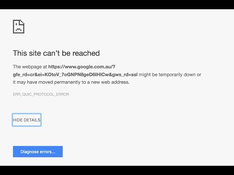 Google Chrome: “This Site Couldn’t Be Reached” FIX