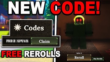 NEW UPDATE CODE!! (10 RE ROLLS) in The Forge Roblox