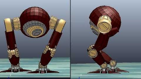 Robot Simulator: First Walk in V-REP