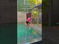 Enter a Pool Like a Pro #fyp #tallgirl #jump #athlete #parkour #swimmingpool #pool #model #vacation