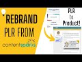 How to Rebrand PLR from ContentSparks