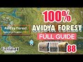 How to avidya forest 100 full exploration  sumeru all chests guide  genshin impact 