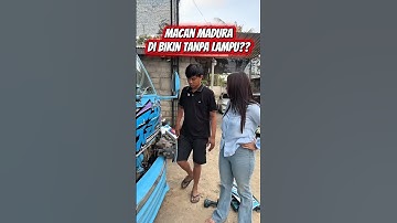 Macan Madura di bikin tanpa lampu?