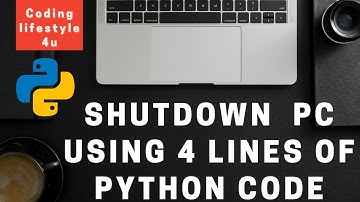 Shutdown Your PC Using Python 😍 | 4 Lines Of Code