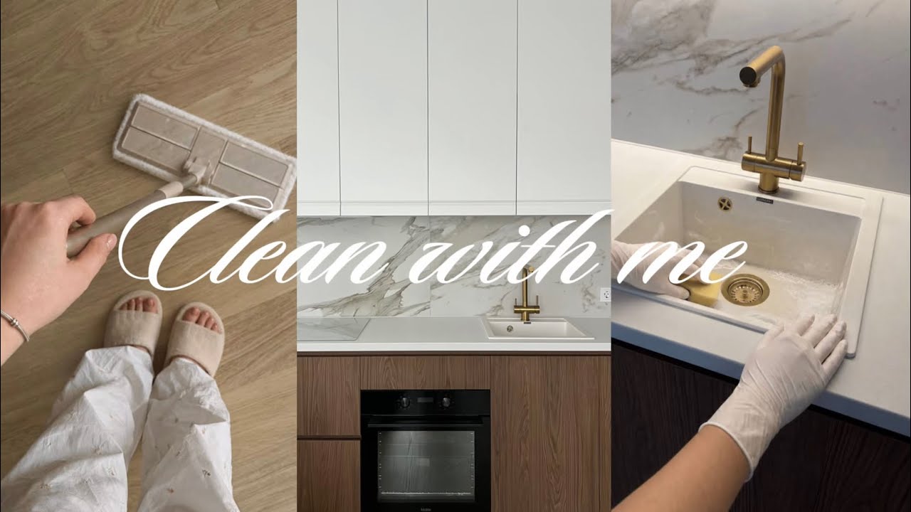CLEAN WITH ME 🧺🫧 cozy kitchen reset | deep cleaning 🧼 | motivation ...