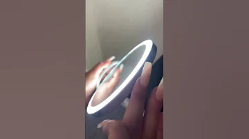 Beautiful Mirror With 3 Light Modes Clock Alarm Alarma Reloj Magico Belleza 