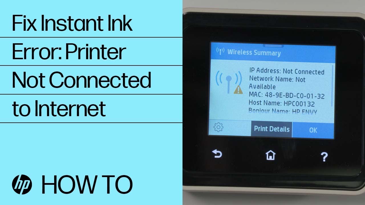 How to Fix a Printer Not Connected to the Internet Message Instant | @HPSupport - YouTube