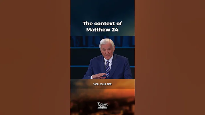 The context of Matthew 24 | The World of the End | Dr. David Jeremiah