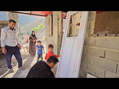 Building a villagh house Babak, who has a toothache,😷🦷 hired two workers to build a kitchen