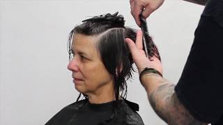 How to cut short hair, Pixie Haircut tutorial - YouTube