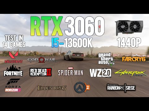 RTX 3060 : Test in 14 Games at 1440p ft i5 13600k