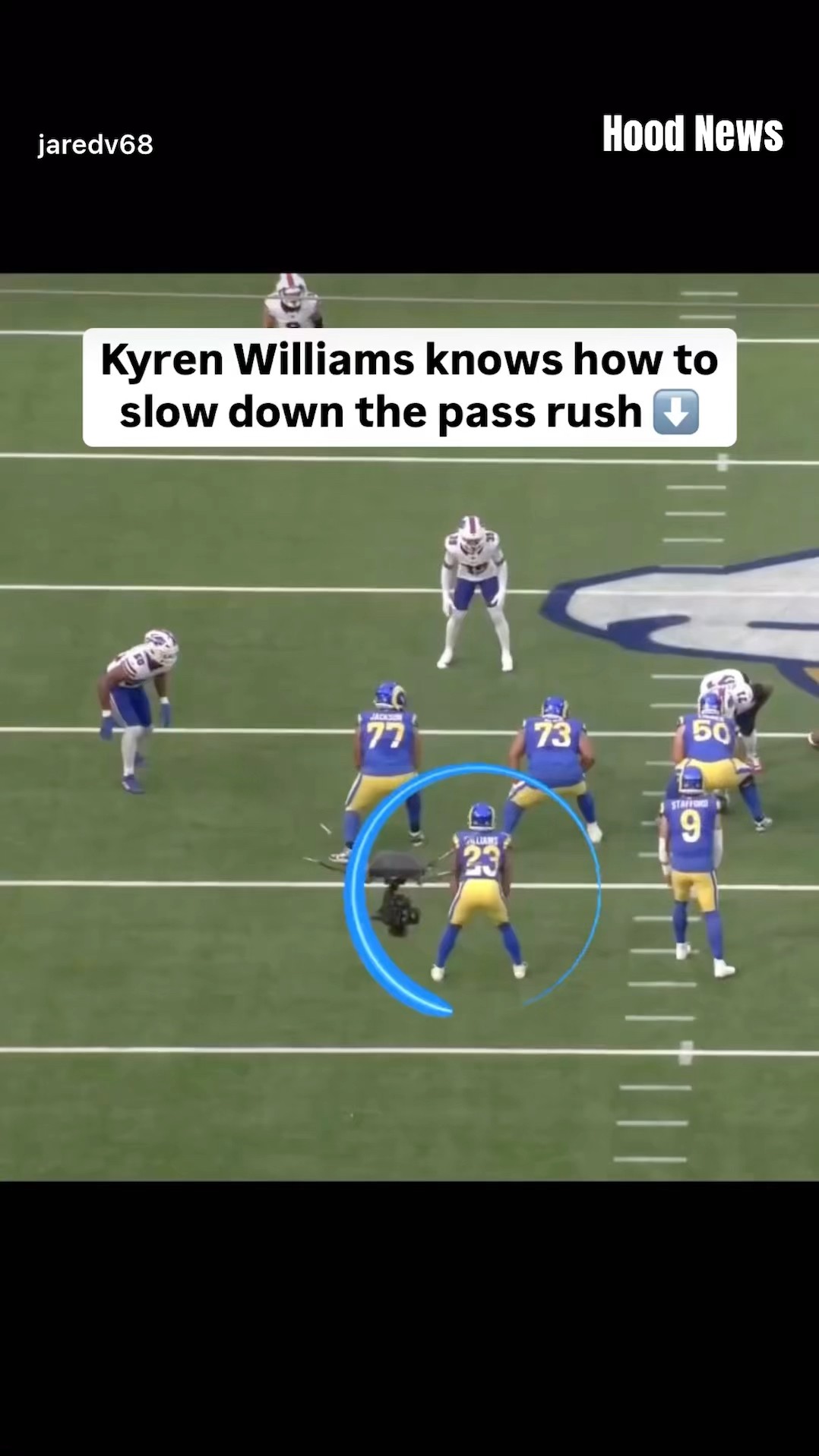 How to slow down the pass rush #hoodnews #KyrenWilliams #larams #buffalobills #football #omg #how