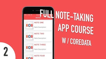 Xcode iOS Swift Course - Create a Full Note-Taking App - Part 2 - Layout Constraints
