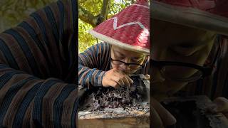 ASMR Drinking Wild Stingless Bee Honey Pots - 182 🍯 #shorts