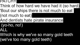 Video thumbnail of "Poor Pirates  Lyrics"