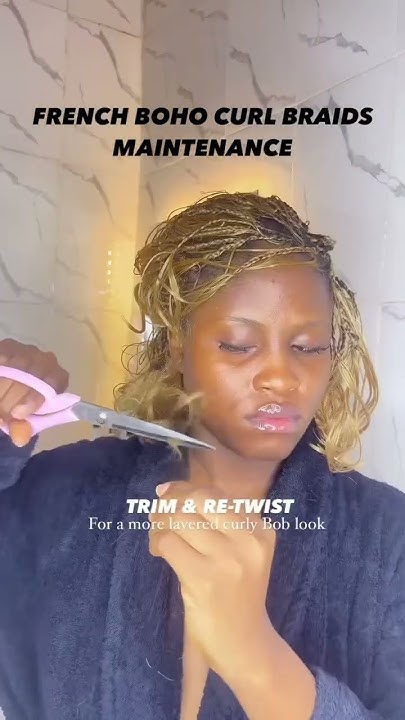  How to maintain our chic curls #hairstyles #braids #braidstyles # ...