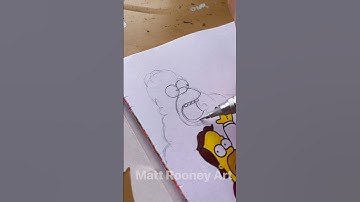 Drawing Homer Simpson DIFFERENT Jobs Part 36 #sketch #art