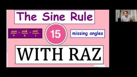 Sine Rule Finding a Missing Angle