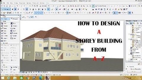 HOW TO DESIGN A STOREY HOUSE IN ARCHICAD Part 1