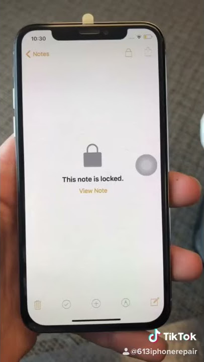 How to password protect notes on an iPhone
