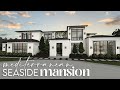 Bloxburg  seaside mediterranean mansion  house build