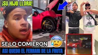 Que Lio Le Entregan El Ferrari Al Hijo De La Fruta Y Tiene Accidente Alofoke Se Llena De Odio