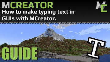 MCREATOR: How to make typing text in GUIs | 2022.2