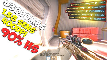 BEST CSGO MAJOR CONFIG💛AIM SMOOTH ASSIST |30BOMBS 90% HS| 11,000HOURS & 3000$ PC (csgo montage)