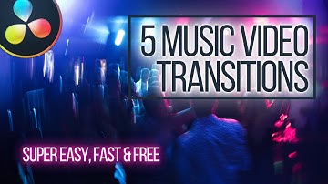 5 Super Easy Music Video Style Transitions in Davinci Resolve 16