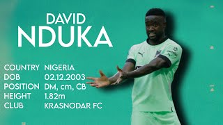 DAVID NDUKA - Highlights Video 2023 - DM, CM - KRASNODAR FC