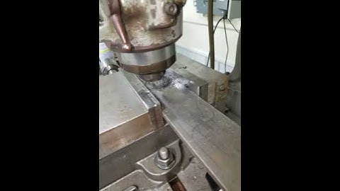 Bridgeport first use, milling a circle to make spanner wrench First shot