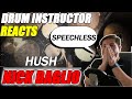 The BEST drummer I've ever seen?? | Drum Instructor Reacts to Nick Baglio Hush