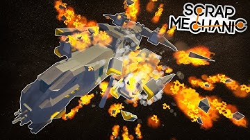 ZERO GRAVITY EXPLOSIONS and DESTRUCTION! - Scrap Mechanic Gameplay