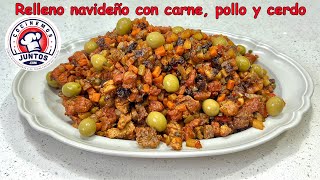 Relleno navideño con carne de res, cerdo y pollo. by Cocinemosjuntos.com 8,841 views 4 months ago 11 minutes, 6 seconds