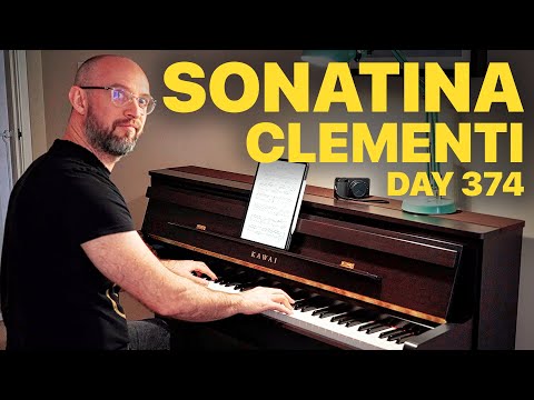 Day 374 - Clementi Sonatina Op.36 No.1 Allegro - Piano Progress Vlog