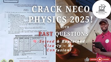 📚 NECO Physics Question 14(d) Solved | Sound Wave Velocity & Temperature Relationship