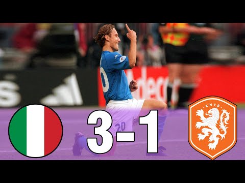 Italy 0-0 (3x1) Netherlands | Semifinals Euro 2000 - Highlights & Goals