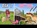 I survived 100 Days in a DINOSAUR World