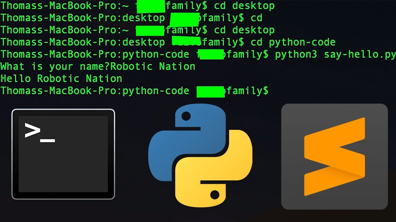 how to program python on mac