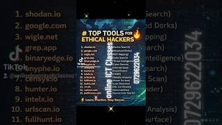 Ethical Hacking Tools #education #computer #software #engineering #project