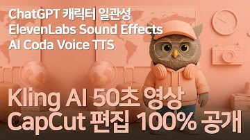 [교육] ChatGPT 캐릭터일관성 [50초 영상만들기 3탄] 영상편집 100%공개 #챗지피티캐릭터일관성 #KlingAI #영상편집 #imagetovideo #멀티모달